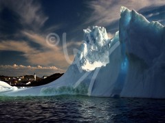 Twillingate, iceberg in the harbour